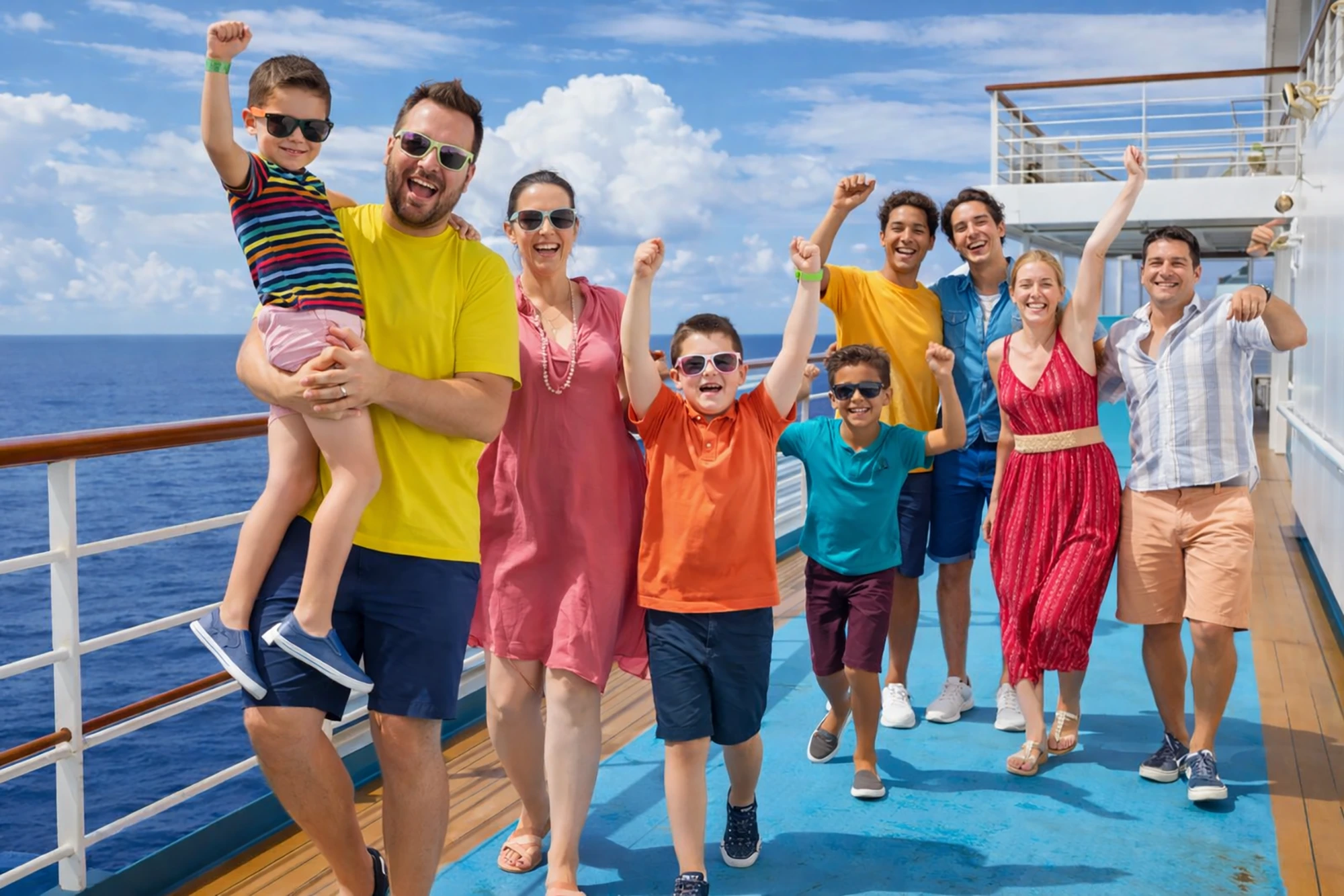 viaje familiar en crucero